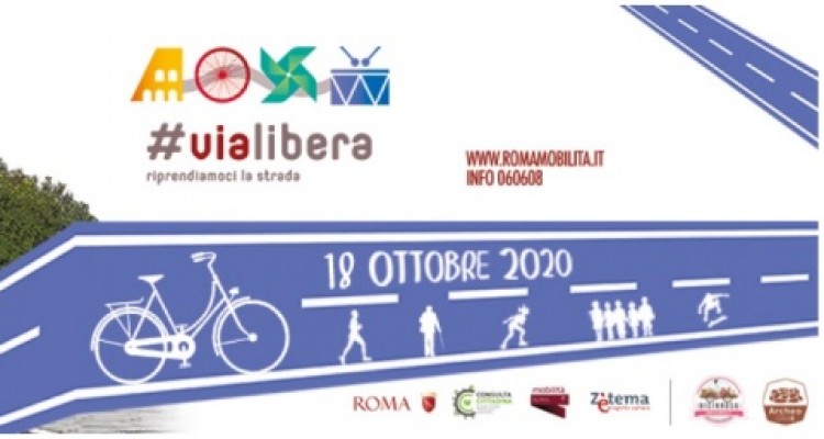 Roma: domenica 18 ottobre torna #ViaLibera, l'evento dedicato alle bici