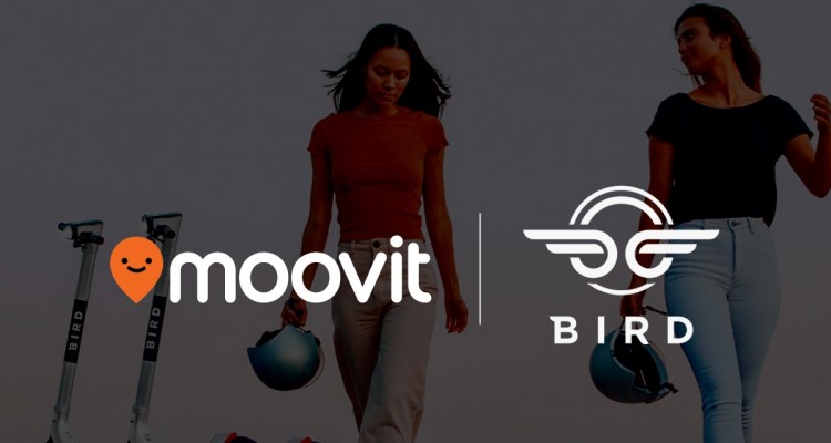 Disponibili nell'app Moovit i mezzi di micromobilità di Bird in 9 città italiane e in altre 56 città al mondo