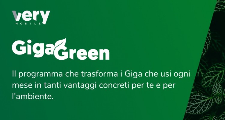 Very Mobile lancia il programma ‘Giga Green’