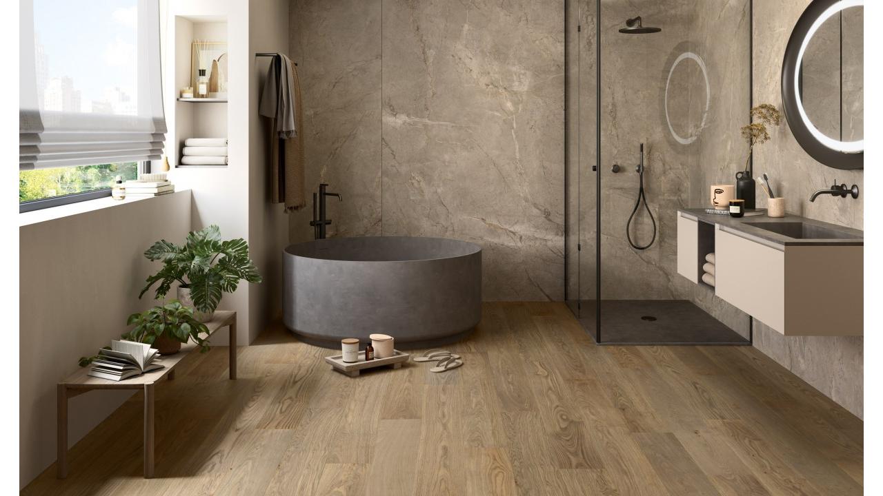 Woodco: legno, pietra e acqua per un bagno in sintonia con la natura