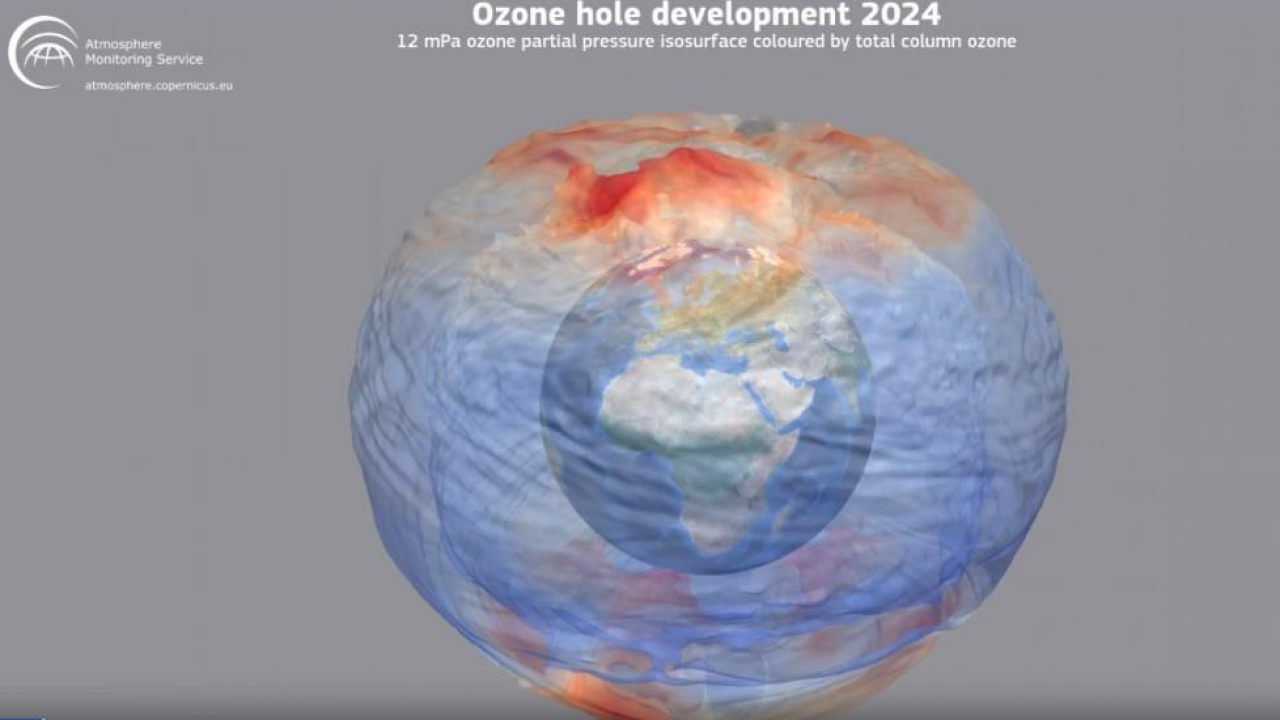 Copernicus: nel 2024, il buco dell'ozono antartico inizia più tardi del previsto