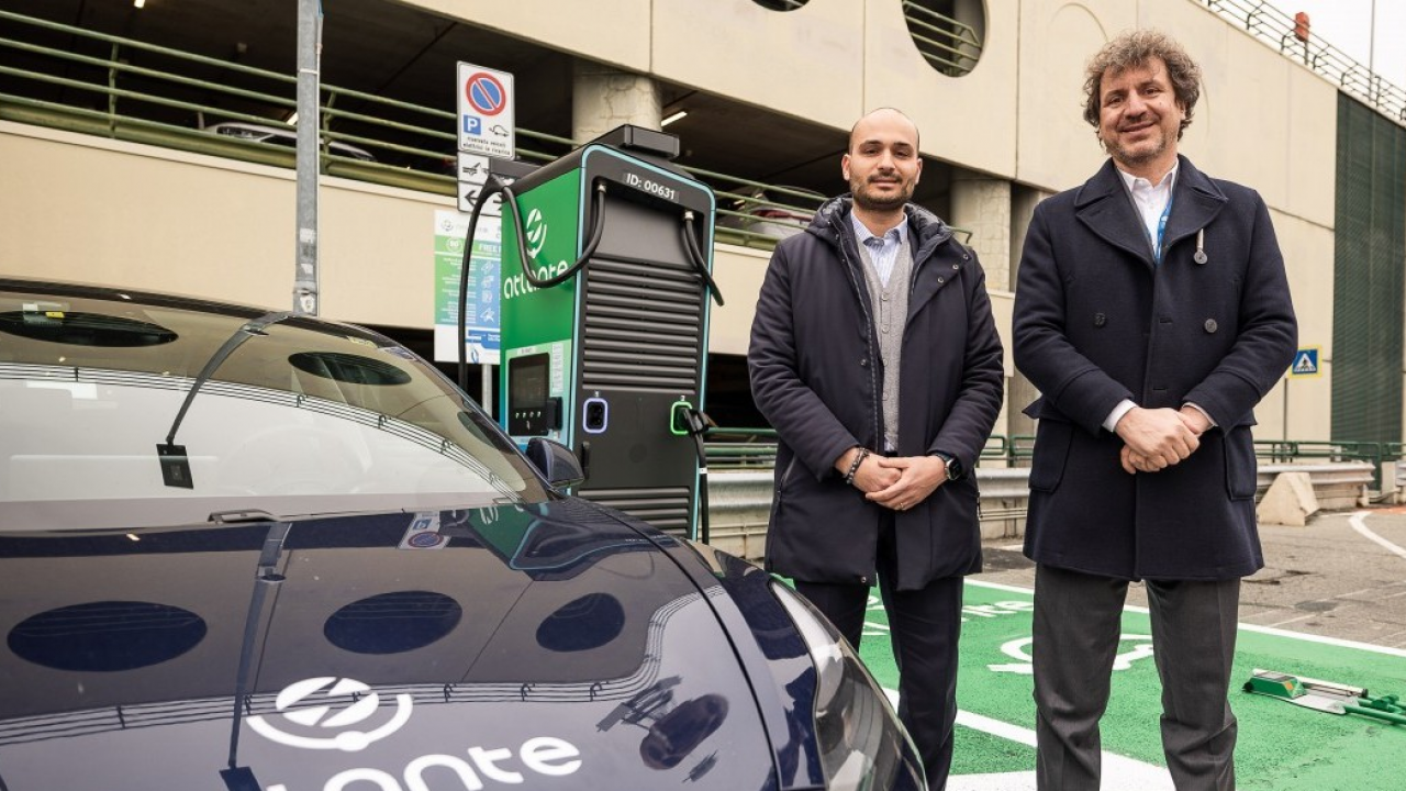 Atlante, all’Aeroporto di Torino inaugurate le nuove stazioni di ricarica rapida